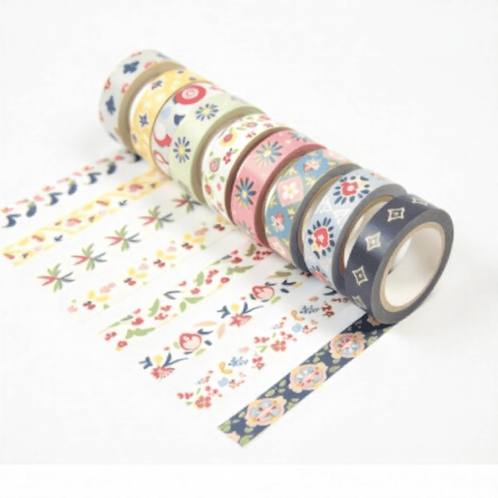 Decorative Washi Tape Collection for Crafts and Journaling