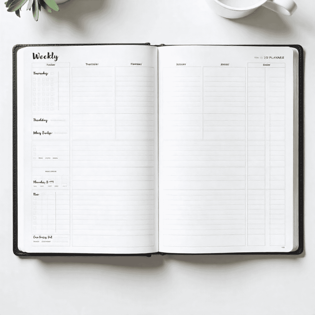 Undated Weekly Planner